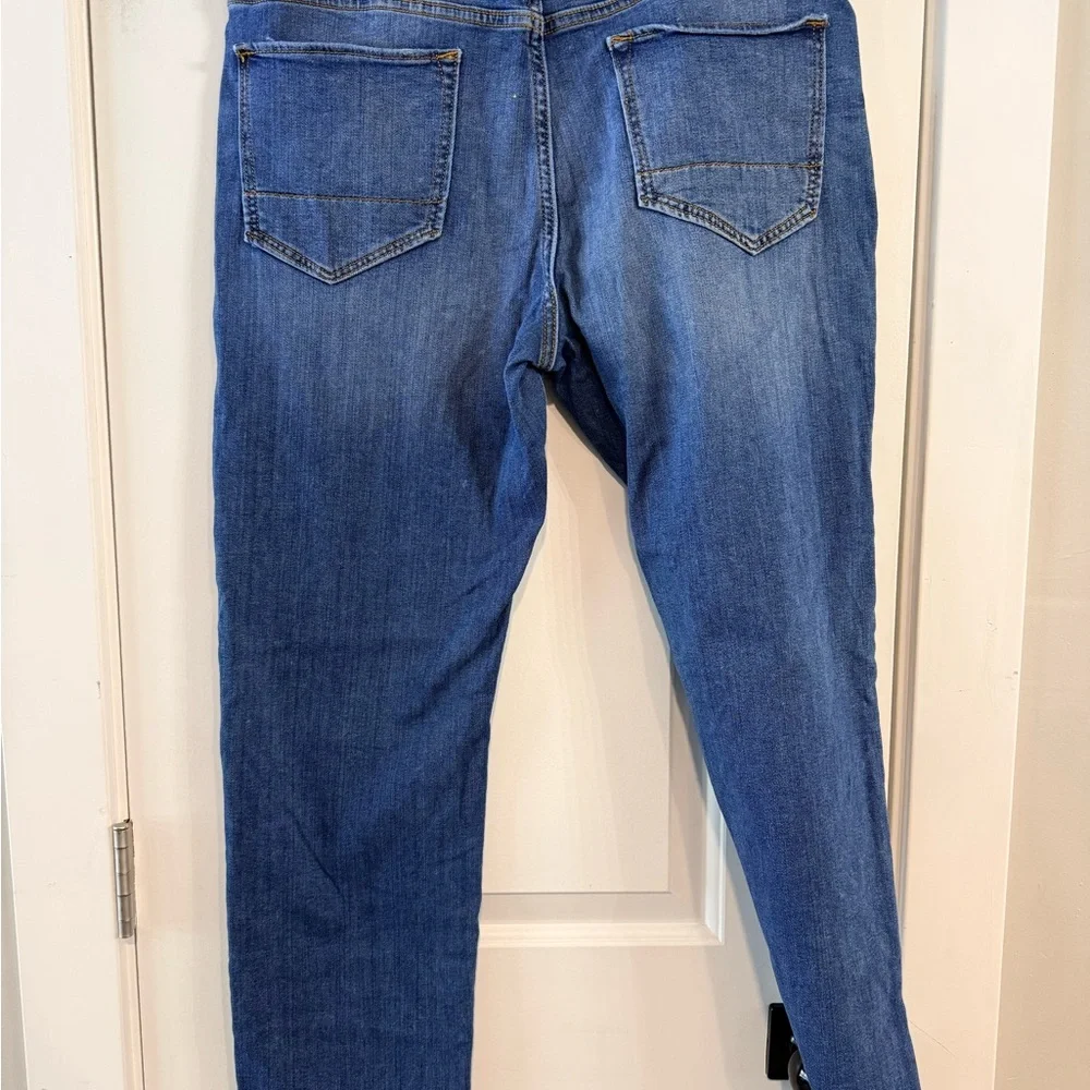 Banana Republic Travel Jean Men’s 35x32 Slim Fit Jeans Hemmed 28.5”
